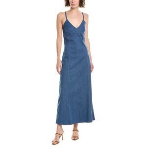 Summer Away Womens Kerry Denim Midi Dress, Blue